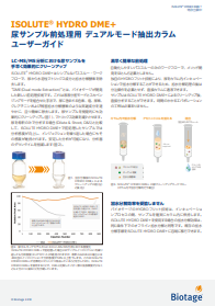ISOLUTE® HYDRO DME+ 尿サンプル前処理用 デュアルモード抽出カラム