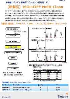 多機能カラムによる総アフラトキシン前処理 F2